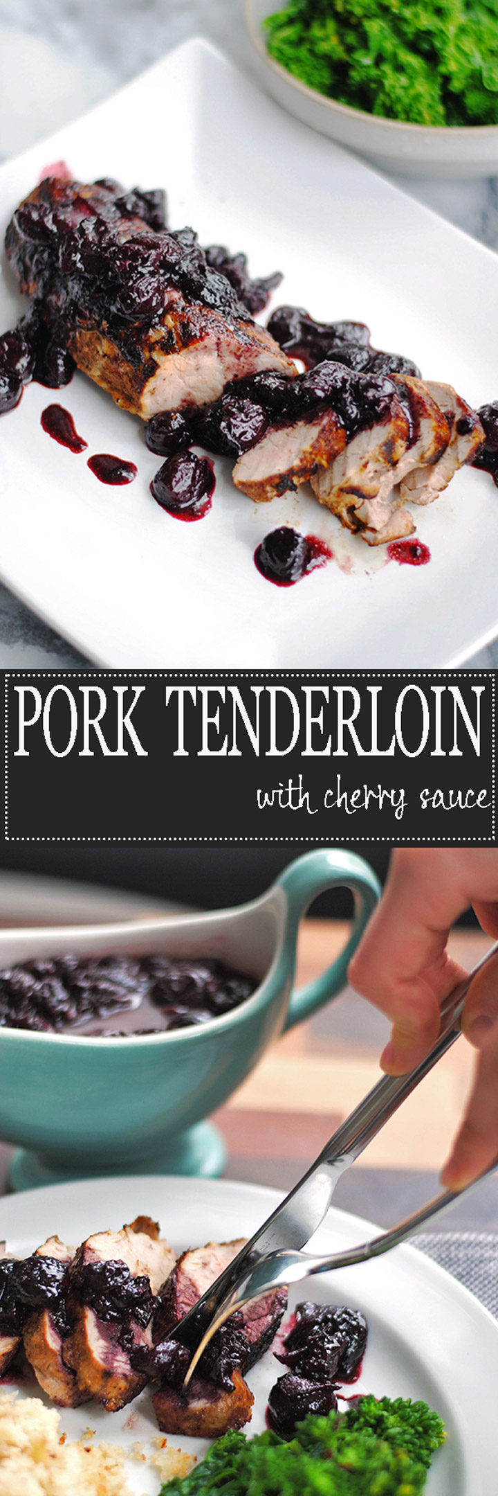 Pan Seared Pork Tenderloin with Cherry Sauce