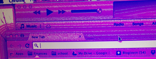 heather bursch | shemadeitshemight | purplish pink macbook screen