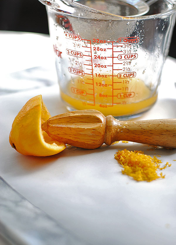 freshly squeezed orange juice for balsamic salad dressing