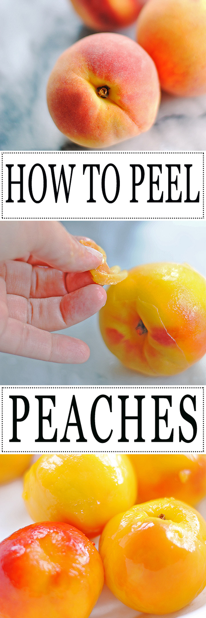 how to peel a peach the easy way