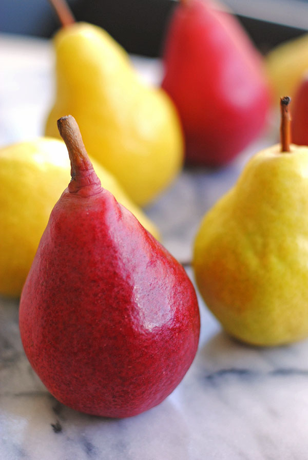 red bosc pear