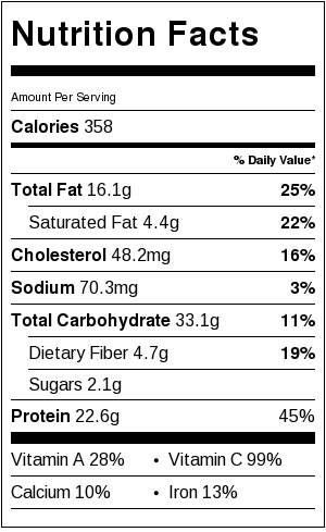 Chicken Fried Wild Rice Nutritional Information | shemadeitshemight.com
