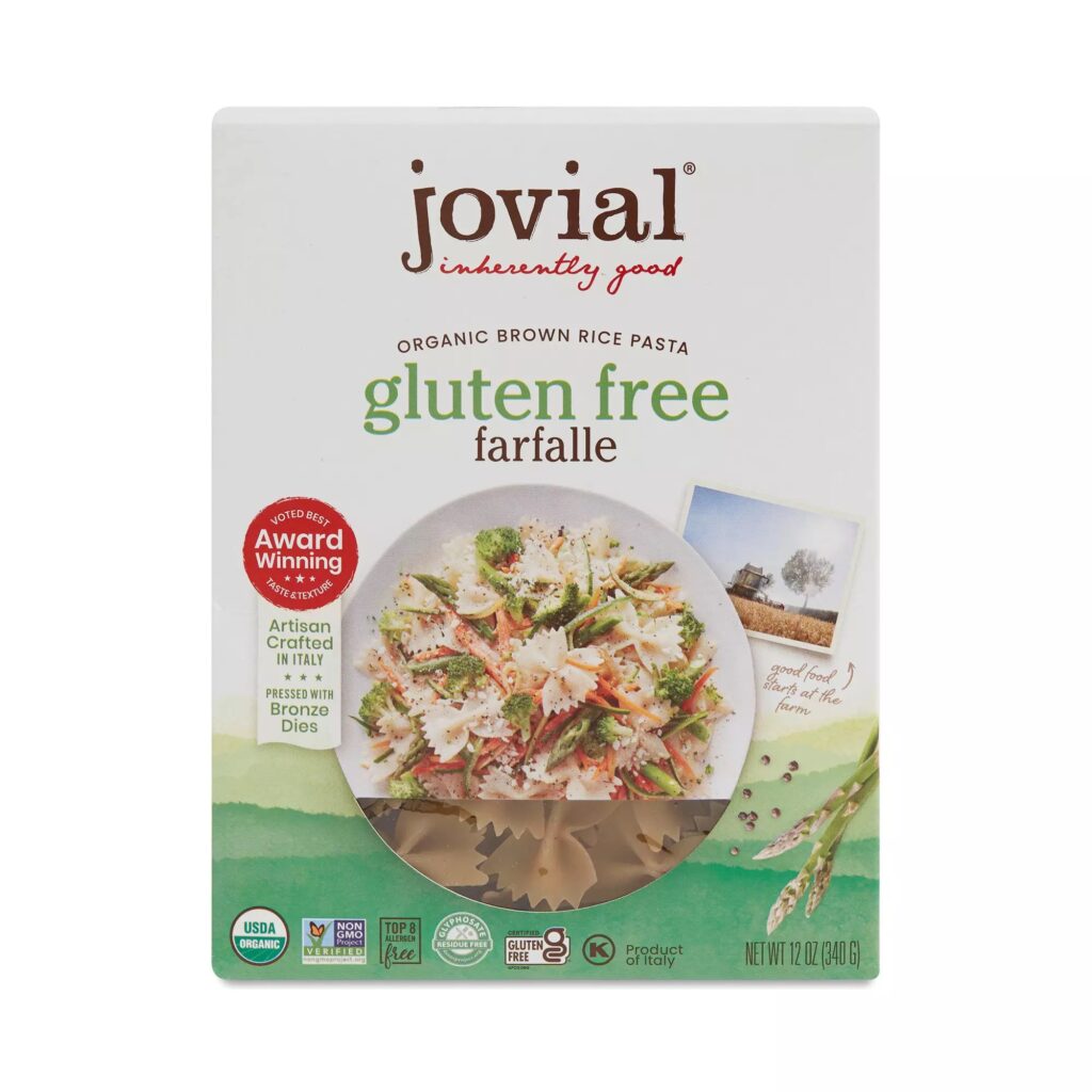 Jovial brand gluten-free bow-tie farfalle pasta